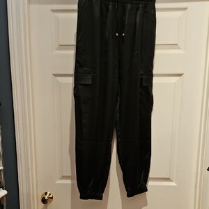 Black Cargo Jogger Pants